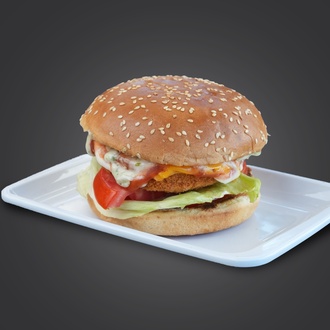 Tavuk Burger (Tek Köfte 90 Gr.) görseli