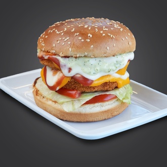 Tavuk Burger (Çift Köfte.180 Gr.) görseli