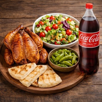 Kızarmış Piliç (Tüm) İçecekli Menü görseli