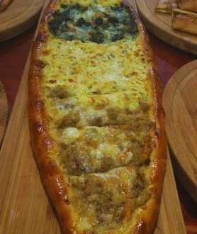 Mantarlı Kaşarlı Yumurtalı Bafra Pidesi (Açık) (Kayık) görseli