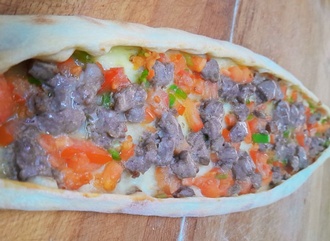 Kuşbaşılı Bafra Pidesi (Açık) (Kayık) görseli
