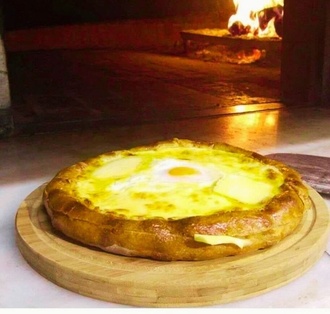 Trabzon Kaşarlı Yumurtalı Bafra Pidesi (Yuvarlak) görseli