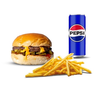 Mexican Burger (120 G) Menü görseli