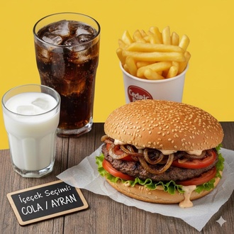 Klasik Hamburger Menü görseli