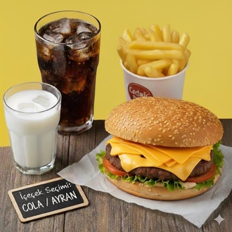 Cheese Hamburger Menü görseli