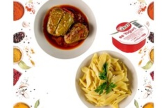 Etli Biber Dolma & Sade Penne Makarna & Yoğurt Menü görseli