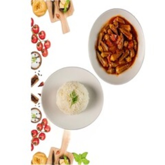 Bamya Yemeği & Pirinç Pilavı görseli