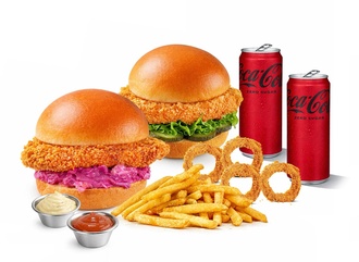 Wong's Couple Burger Menü (2 Kişilik) görseli