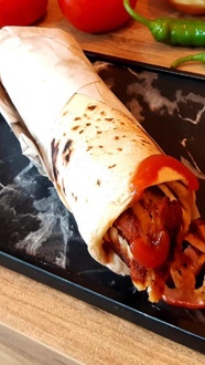 Et Döner Dürüm + Coca Cola 330 Ml görseli