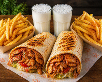 2'Li Döner Menüsü (120 Gr Döner +2 Adet Patates + 2 Adet Ayran görseli