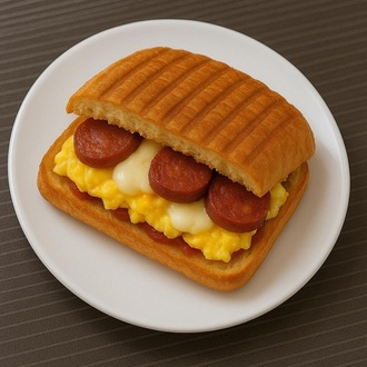 Kavurmalı Yumurtalı Tost (Yarım Ekmek) görseli