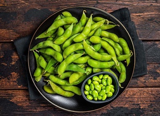 Sarımsak Soslu Edamame görseli