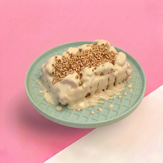 Beyaz Çikolatalı Çilekli Waffle (Büyük) görseli