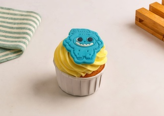 Limonlu Mavi Labubu Cupcake görseli