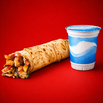 Öğrenci Tavuk Dürüm & Ayran görseli
