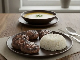 Mercimek Çorbası & Izgara Köfte & Pilav görseli
