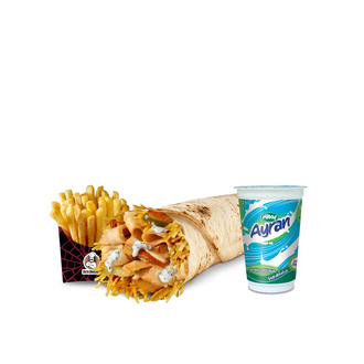 Cacık Soslu Dürüm Tavuk Döner Menü görseli