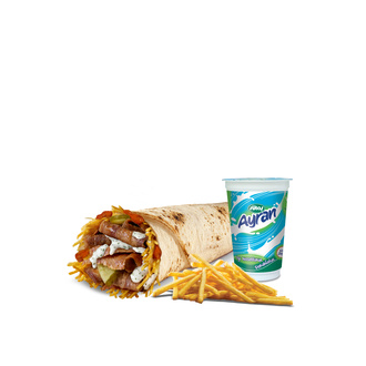 Cacık Soslu Dürüm Et Döner Menü görseli
