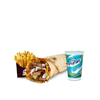 Cacık Soslu Dürüm Et Döner Menü görseli