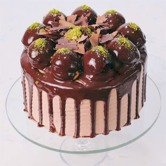 Profiterol, Çikolatalı Pasta (8 Kişilik) görseli