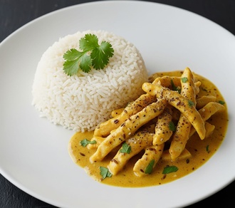 Köri Soslu Tavuk & Pirinç Pilavı görseli