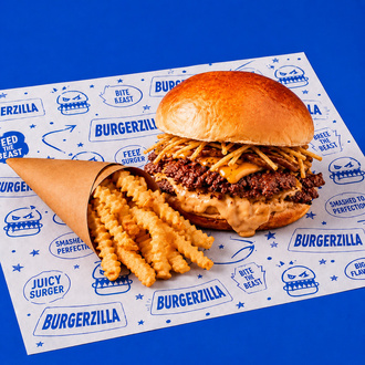 Triple Smash Burger & Tırtıklı Patates görseli