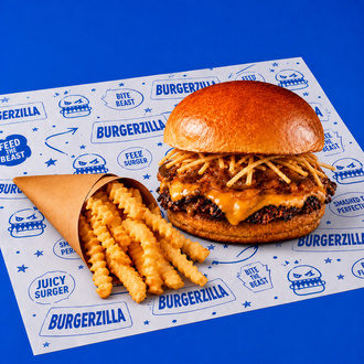 Mantar Smash Burger & Tırtıklı Patates görseli
