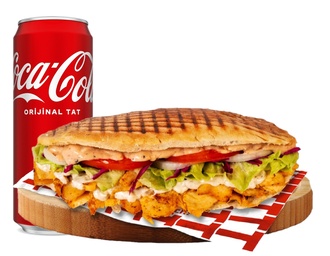 Berlin Tavuk Dönerli + Coca Cola görseli