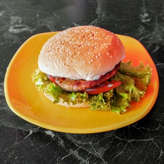 Yengeç Burger & Patates Kızartması görseli