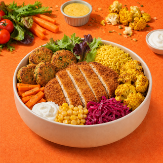 Sebze Köfteli Schnitzel Bowl görseli