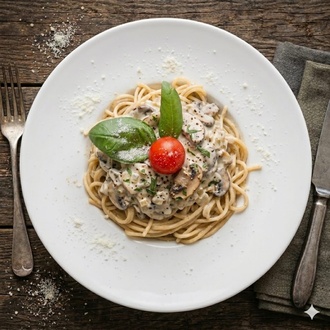 Spagetti Creamy Funghi görseli