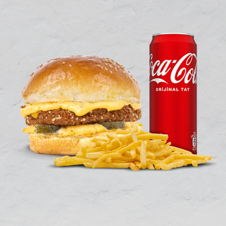 Avokado Burger + Patates Kızartması+kola görseli