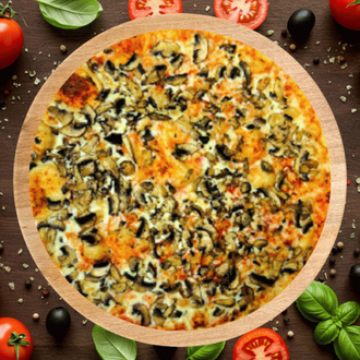 Mantarlı Pizza (Büyük Boy) görseli