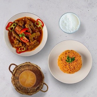 Taze Fasulye & Sebzeli Bulgur Pilavı (Xl) Menü görseli