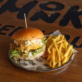 Rokfor Peynirli Burger görseli