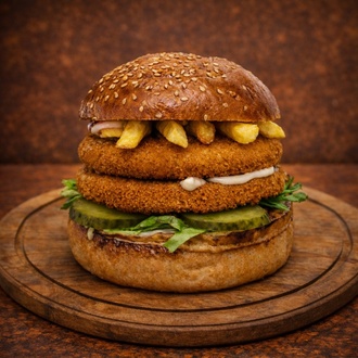 Double Tavuk Burger görseli