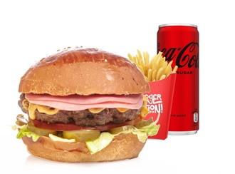 Jambon Burger Menü (100 Gr.) görseli