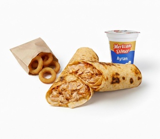 Hatay Soslu Tavuk Dürüm & Soğan Halkası görseli