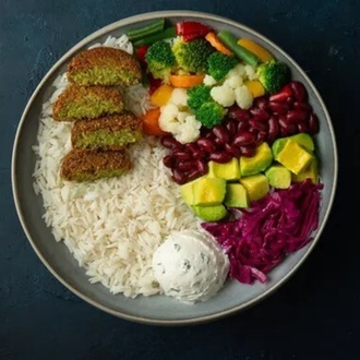 Fried Falafel / Kızarmış Falafel Bowl görseli