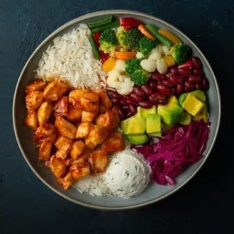 Spicy Sauce / Acı Soslu Tavuk Bowl görseli