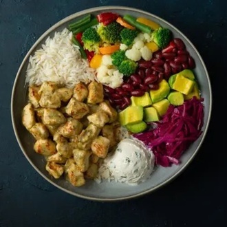 Pesto Sauce / Pesto Soslu Tavuk Bowl görseli