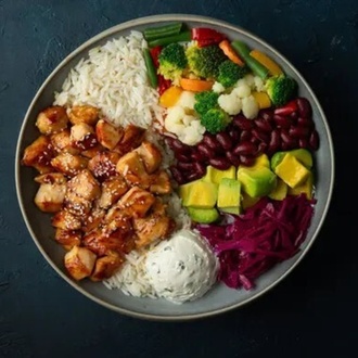 Teriyaki Sauce / Teriyaki Soslu Tavuk Bowl görseli