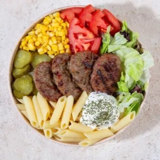 Izgara Köfte Makarna Bowl görseli
