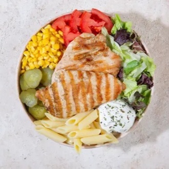 Izgara Tavuk Makarna Bowl görseli