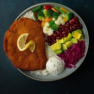 Chicken Schnitzel / Tavuk Schnitzel Bowl görseli