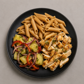 Izgara Tavuk & Tam Buğday Penne Menü ( 650 Kcal) görseli