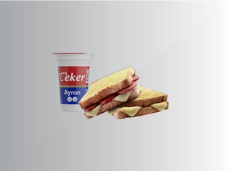 Karışık Tost + Ayran 27 Ml görseli