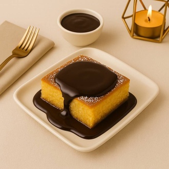 Çikolata Soslu Revani 1 Porsiyon görseli