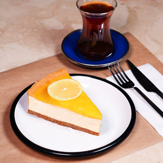 Siyez Bisküvili Şekersiz Limonlu Cheesecake görseli