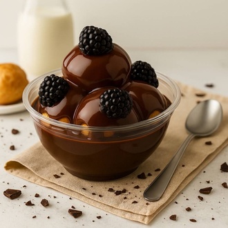 Çilek Ananas Böğürtlen Muzlu Nutella’lı Profiterol (350 Gr.) görseli